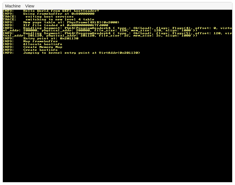 QEMU printing several INFO: log messages